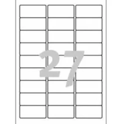 AVERY Zweckform 675 Adressetiketten J4792-25 weiß 63,5 x 29,6 mm