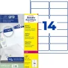 AVERY Zweckform 560 Adressetiketten L7163-40 weiß 99,1 x 38,1 mm