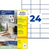 AVERY Zweckform 240 Etiketten LR3475-10 weiß 70,0 x 36,0 mm