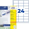 AVERY Zweckform 720 Etiketten 6173 weiß 70,0 x 37,0 mm