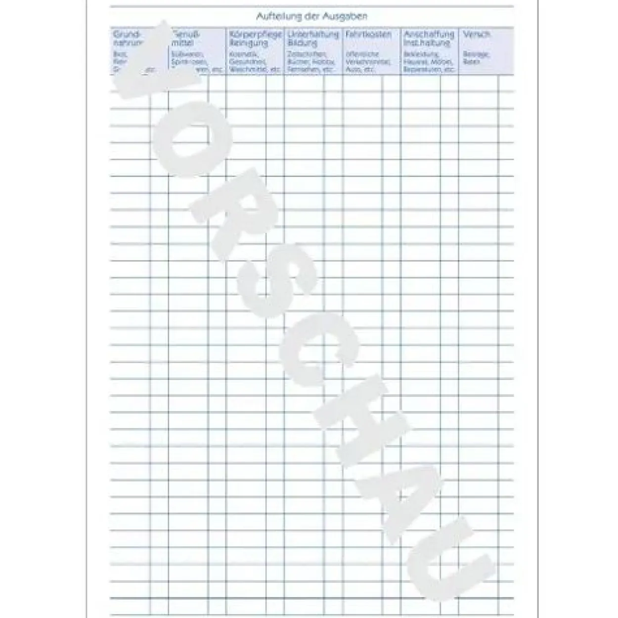 AVERY Zweckform Haushaltsbuch Formularbuch 201