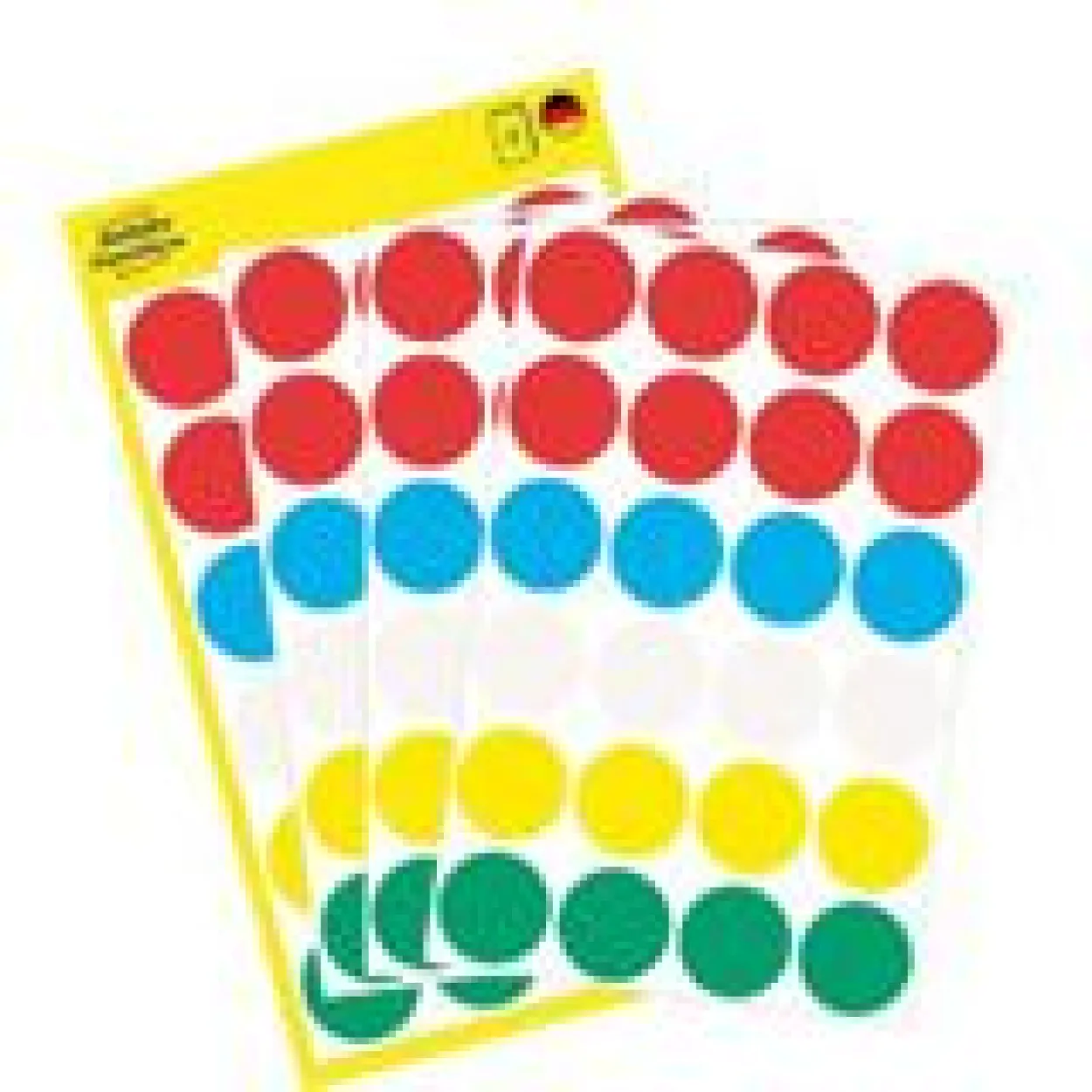 AVERY Zweckform Klebepunkte 3089 rot, weiß, grün, blau, gelb Ø 18,0 mm