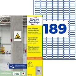 AVERY Zweckform 3.780 Power-Etiketten L7871-20 weiß 25,4 x 10,0 mm