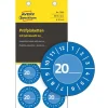 AVERY Zweckform 80 Prüfplaketten 7903 blau 30,0 x 30,0 mm