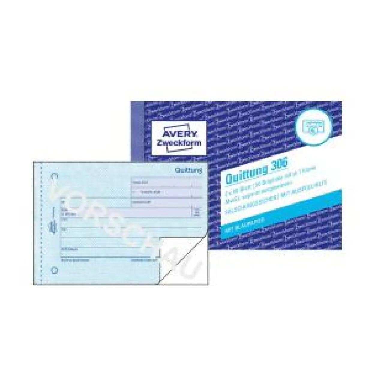 AVERY Zweckform Quittung, MwSt. separat ausgewiesen Formularbuch 306