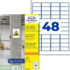 AVERY Zweckform Stark haftende Papier-Etiketten, 45,7x21,2mm