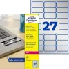 AVERY Zweckform 216 Typenschildetiketten L6011-8 silber 63,5 x 29,6 mm