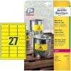AVERY Zweckform 540 wetterfeste Folienetiketten L6105-20 gelb 63,5 x 29,6 mm