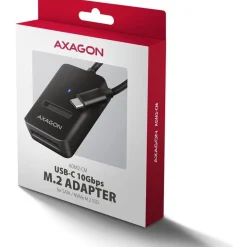 AXAGON ADM2-CM M.2-Adapter, USB-C 3.2 Gen2 - NVMe / SATA SSD