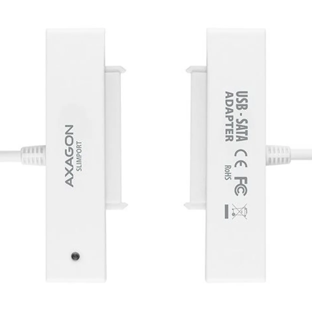 AXAGON ADSA-1S SLIMPort Adapter, USB 2.0, 2,5" SSD/HDD, SATA - mit Case