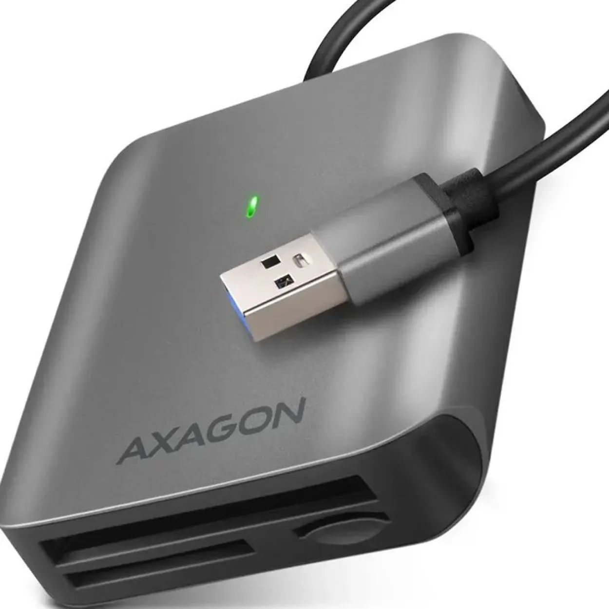 Axagon CRE-S3 Externer Kartenleser USB-A 3.2 Gen 1, 3-Slot, SD/microSD/CF, UHS-II