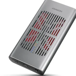 AXAGON EEM2-20GD Externes SSD-Gehäuse, für 2x NVMe SSDs - grau