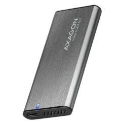 AXAGON EEM2-SG2 RAW BOX externes Gehäuse für M.2 SSDs USB-C 3.2 Gen 2 - silber