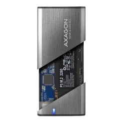 AXAGON EEM2-SG2 RAW BOX externes Gehäuse für M.2 SSDs USB-C 3.2 Gen 2 - silber