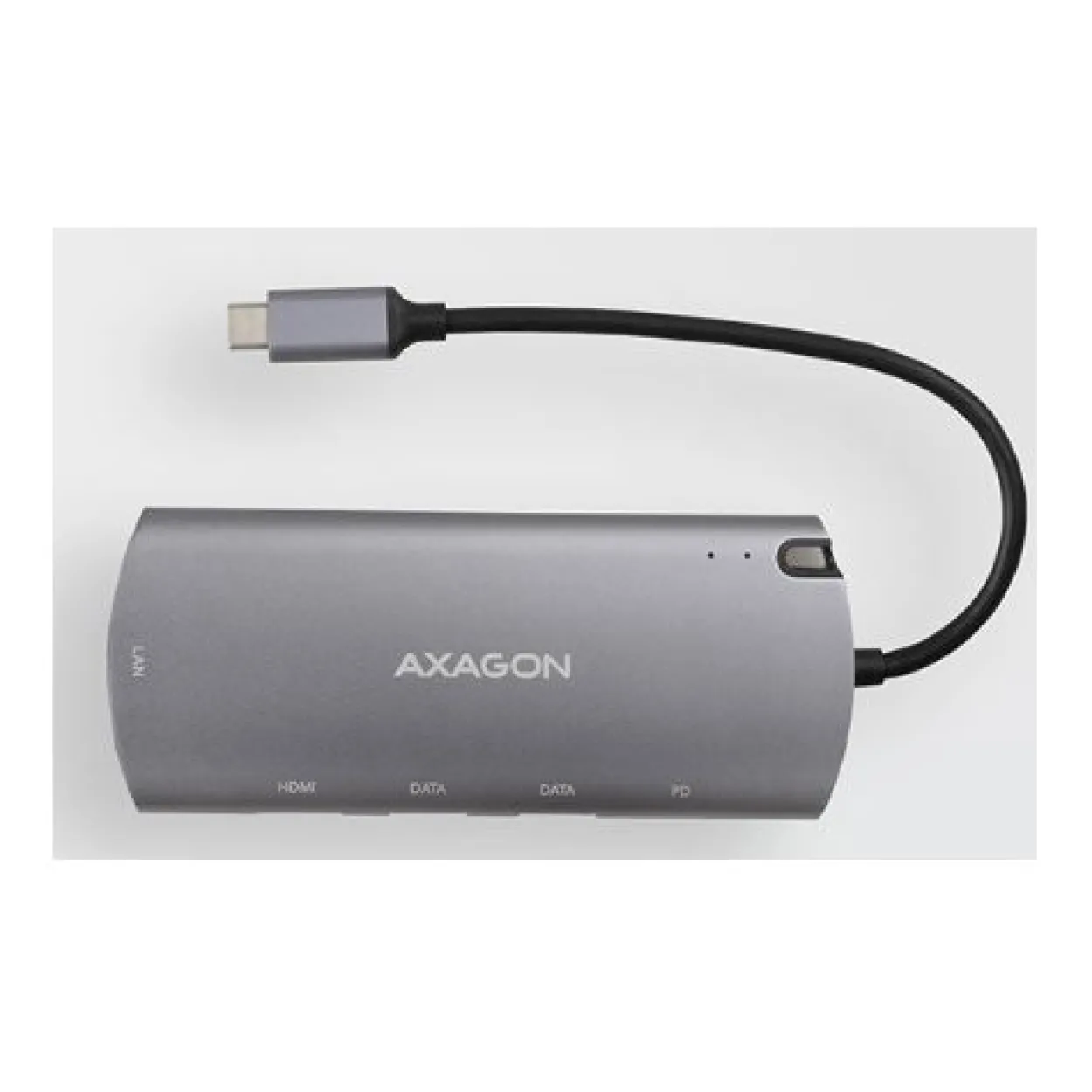AXAGON HMC-6M2 Multiport-Hub, USB 3.0, M.2-SATA, HDMI, Gbit-LAN, 2x USB-A, 1x USB-C
