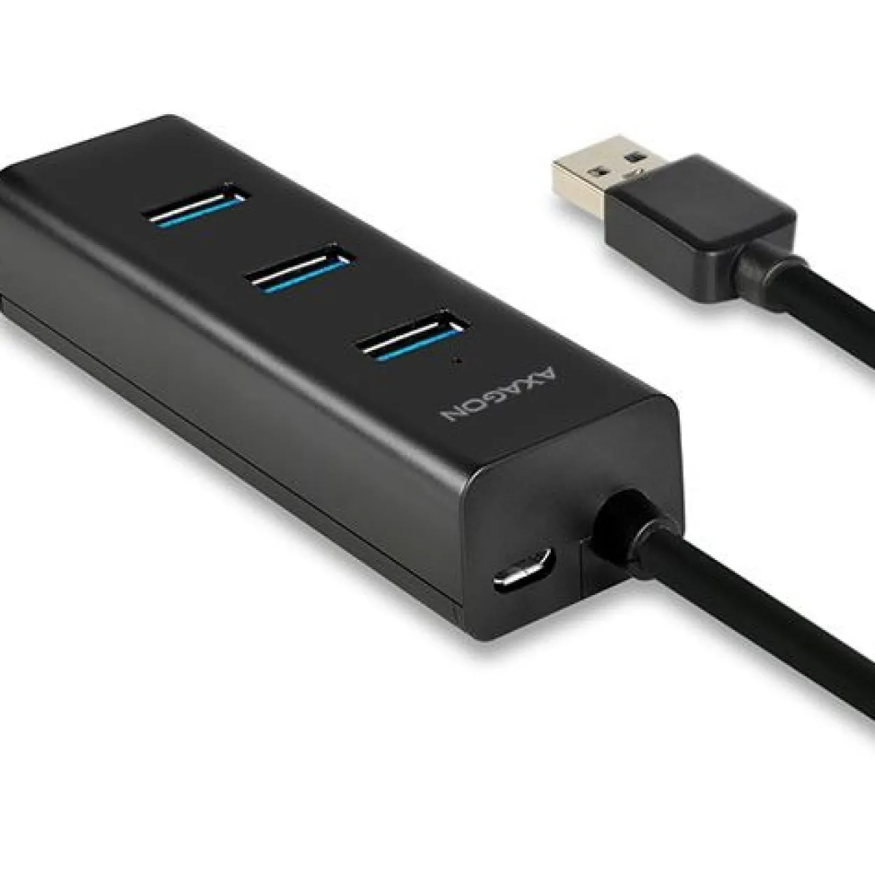 AXAGON HUE-S2B USB-A-Hub, 4x USB 3.0, externe Stromversorgung - 30 cm