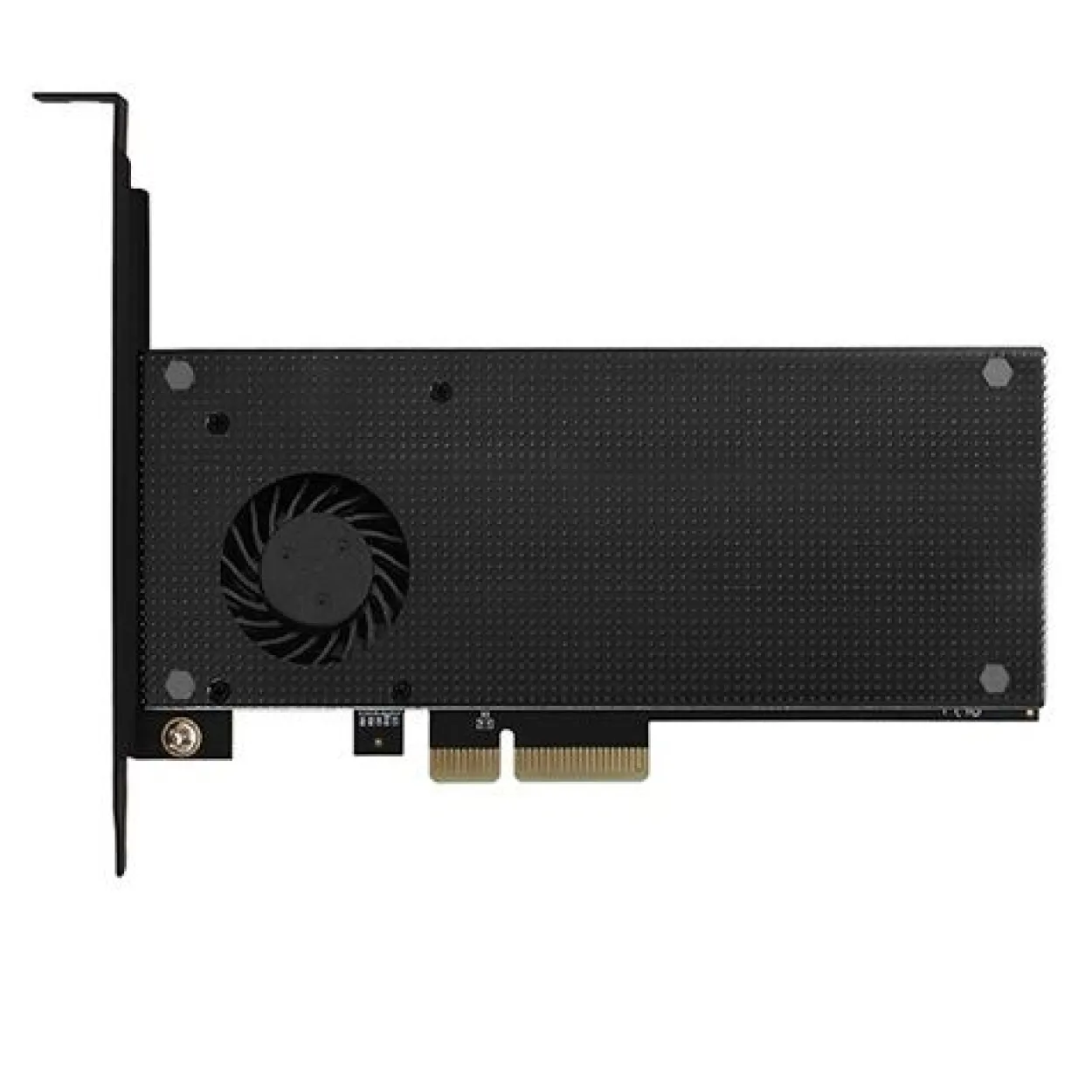 AXAGON PCEM2-DC PCIe-3.0-x4-Adapter, 1x M.2-NVMe, 1x M.2-SATA, bis 22110 - aktive Kühlung