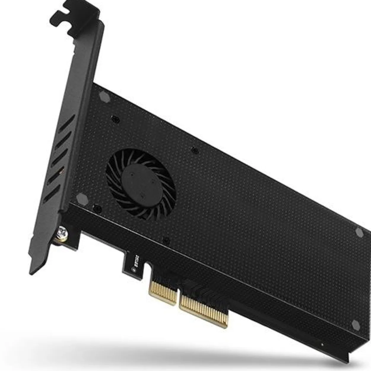AXAGON PCEM2-DC PCIe-3.0-x4-Adapter, 1x M.2-NVMe, 1x M.2-SATA, bis 22110 - aktive Kühlung