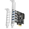 Axagon PCEU-43RS PCIe Adapter 4x USB3.0 UASP VIA, 15-pin SATA Stromversorgung
