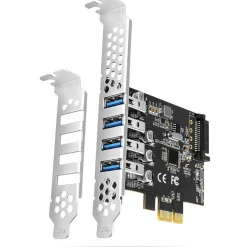 Axagon PCEU-43RS PCIe Adapter 4x USB3.0 UASP VIA, 15-pin SATA Stromversorgung