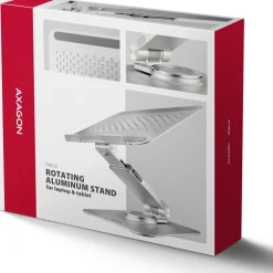 AXAGON STND-L Laptopständer, 10 bis 16 Zoll - aluminium, grau