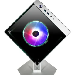 Azza Cube Mini 805 ITX Tower ohne Netzteil silber