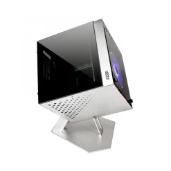 Azza Cube Mini 805 ITX Tower ohne Netzteil silber