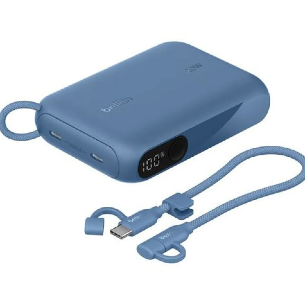 BELKIN BOOSTCHARGE POWER DELIVERY MIT DISPLAY 10.000MAH 20 W BLAU