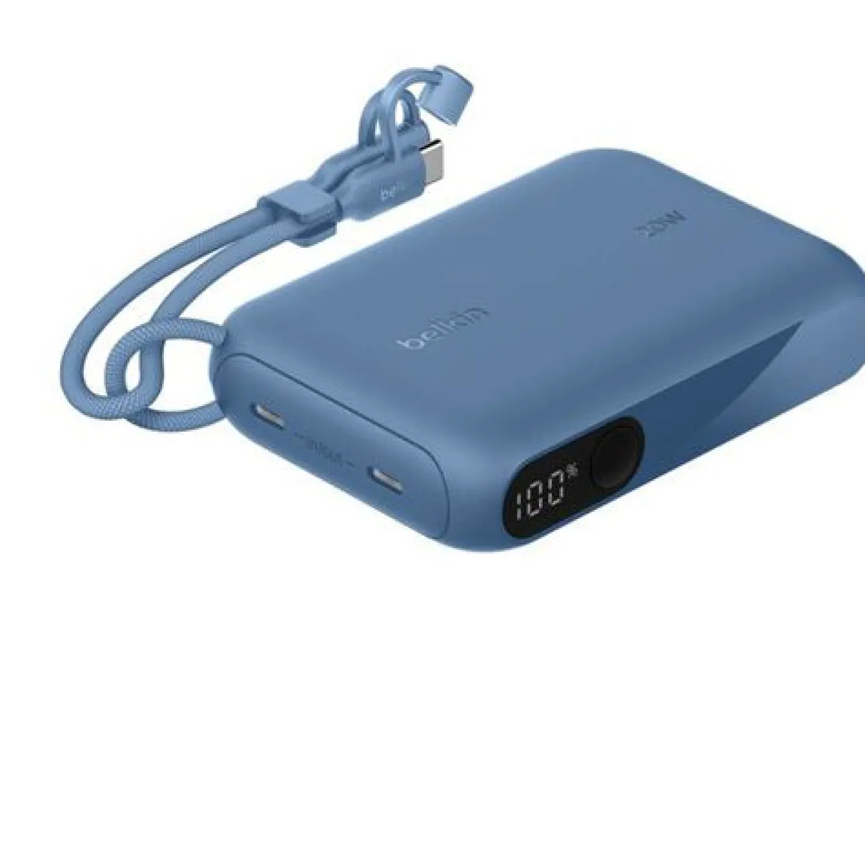 BELKIN BOOSTCHARGE POWER DELIVERY MIT DISPLAY 10.000MAH 20 W BLAU