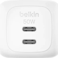 BELKIN BOOSTCHARGE 50W DUAL USB-C LADE POWER DELIVERY UND PPS WEISS