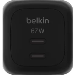 BELKIN BOOSTCHARGE 67W DUAL USB-C LADE POWER DELIVERY UND PPS SCHWARZ