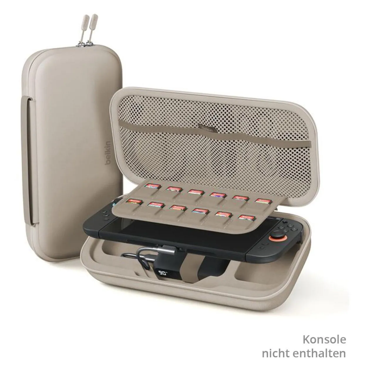 BELKIN CHARGING CASE W/10K POWER BANK - NINTENDO SWITCH - SAND