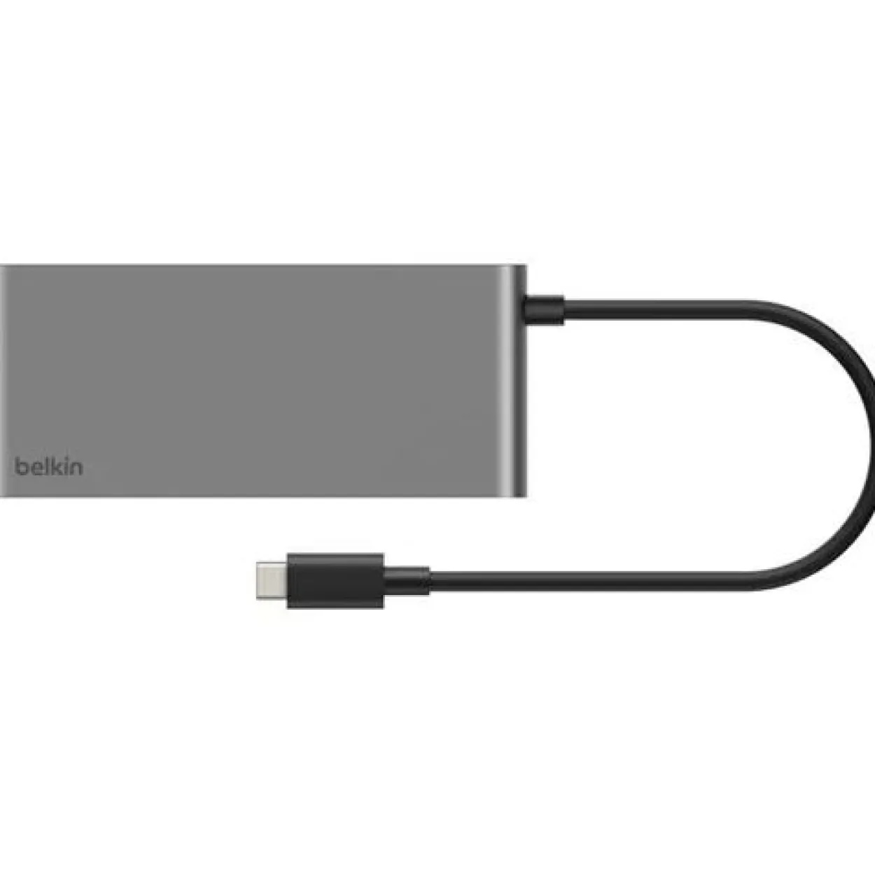 BELKIN CONNECT 8-IN-1 USB-C HUB DUAL USB-C PORTS - SILBER