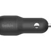 Belkin Dual USB-A Kfz-Ladegerät incl. USB-C Kabel 1m 24W black