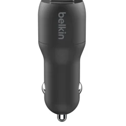 Belkin Dual USB-A Kfz-Ladegerät incl. USB-C Kabel 1m 24W black