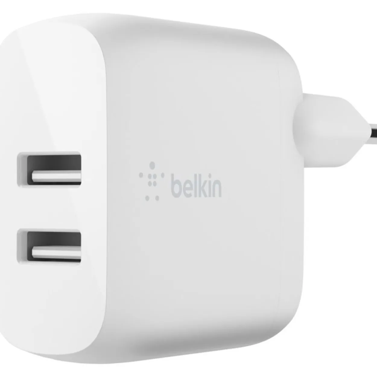 Belkin Dual USB-A Ladegerät, 24W, weiß