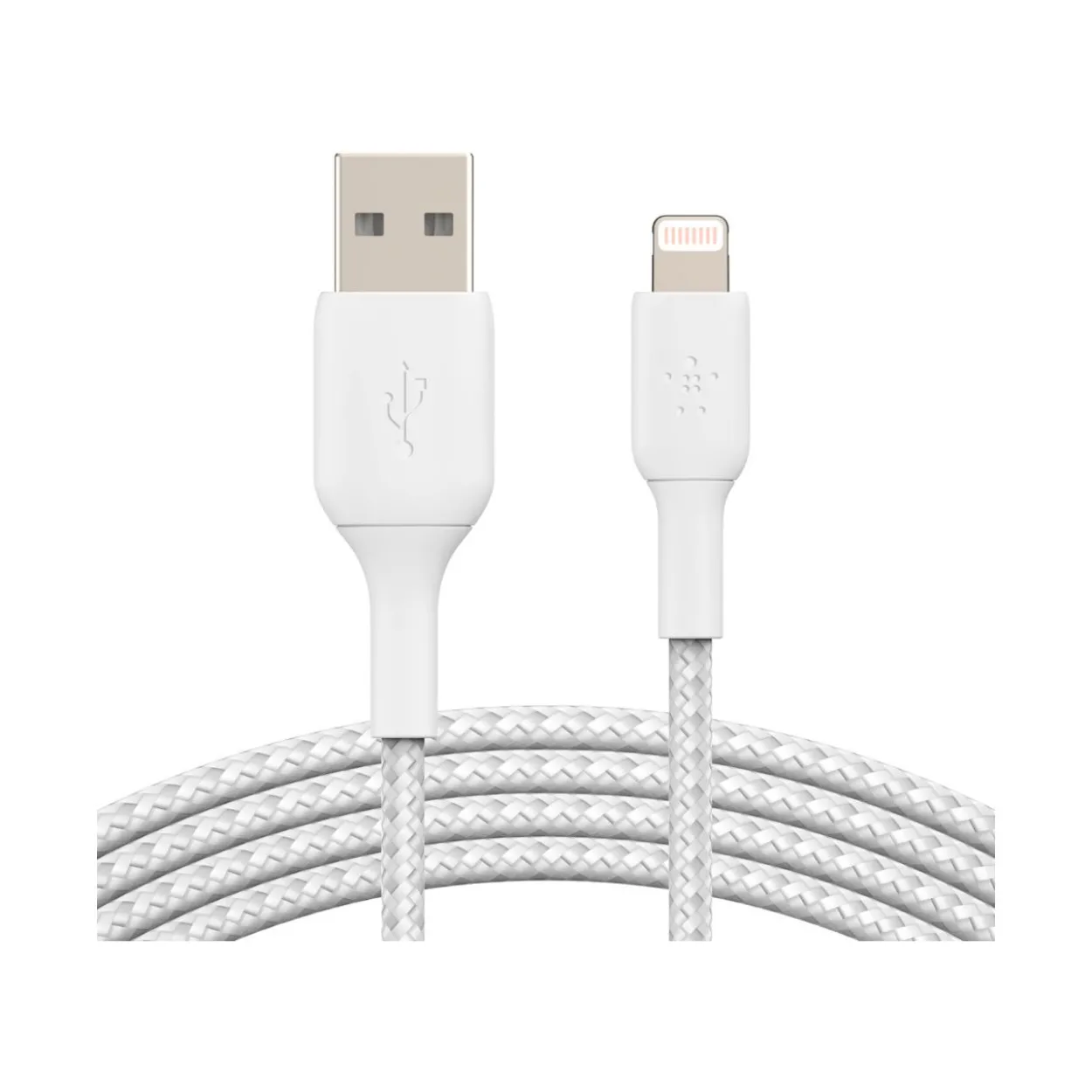 Belkin Lightning Lade/Sync Kabel ummantelt mfi 3m weiß