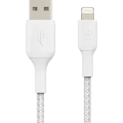 Belkin Lightning Lade/Sync Kabel ummantelt mfi 3m weiß