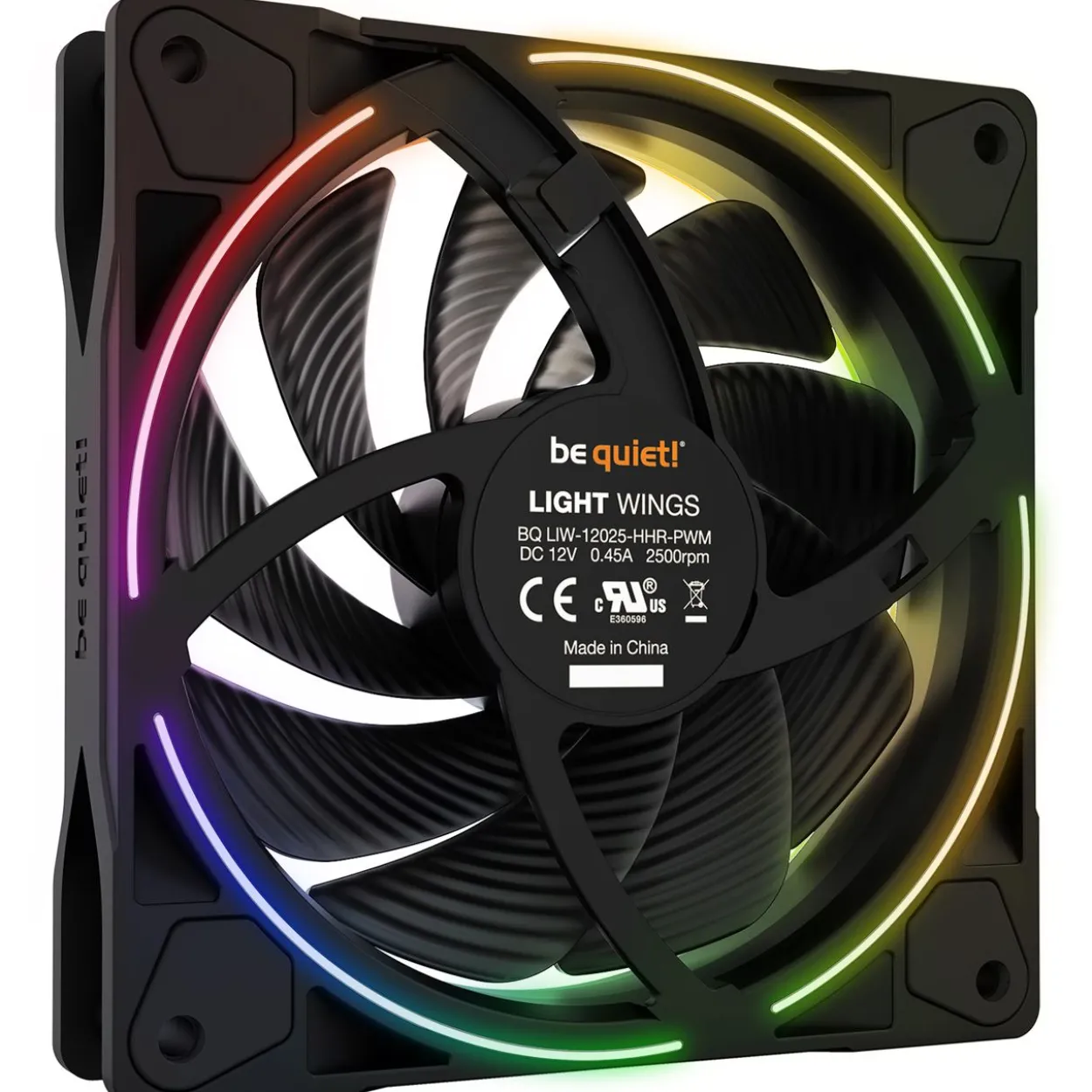 be quiet! Light Wings PWM 3er-Pack 120x120x25mm 2500 U/min 31 dB(A) schwarz
