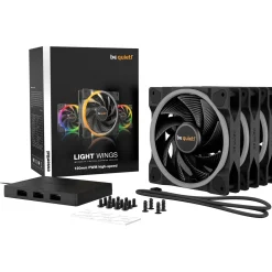 be quiet! Light Wings PWM 3er-Pack 120x120x25mm 2500 U/min 31 dB(A) schwarz