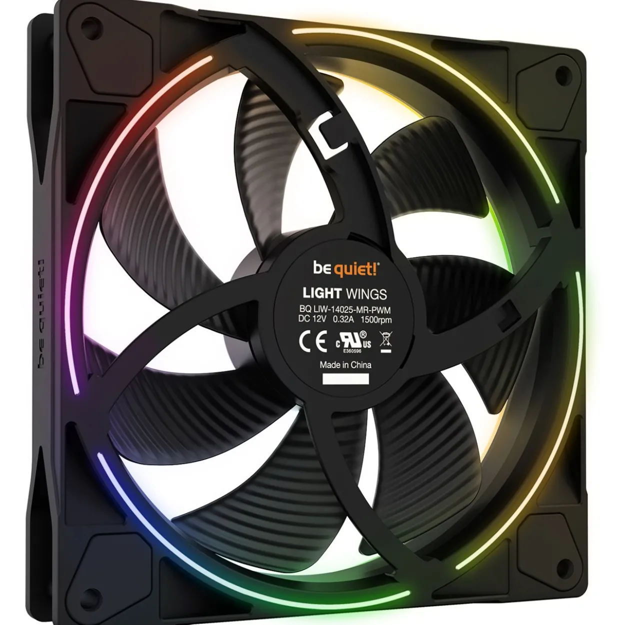 be quiet! Light Wings PWM 3er-Pack 140x140x25mm 1500 U/min 23.3dB(A) schwarz