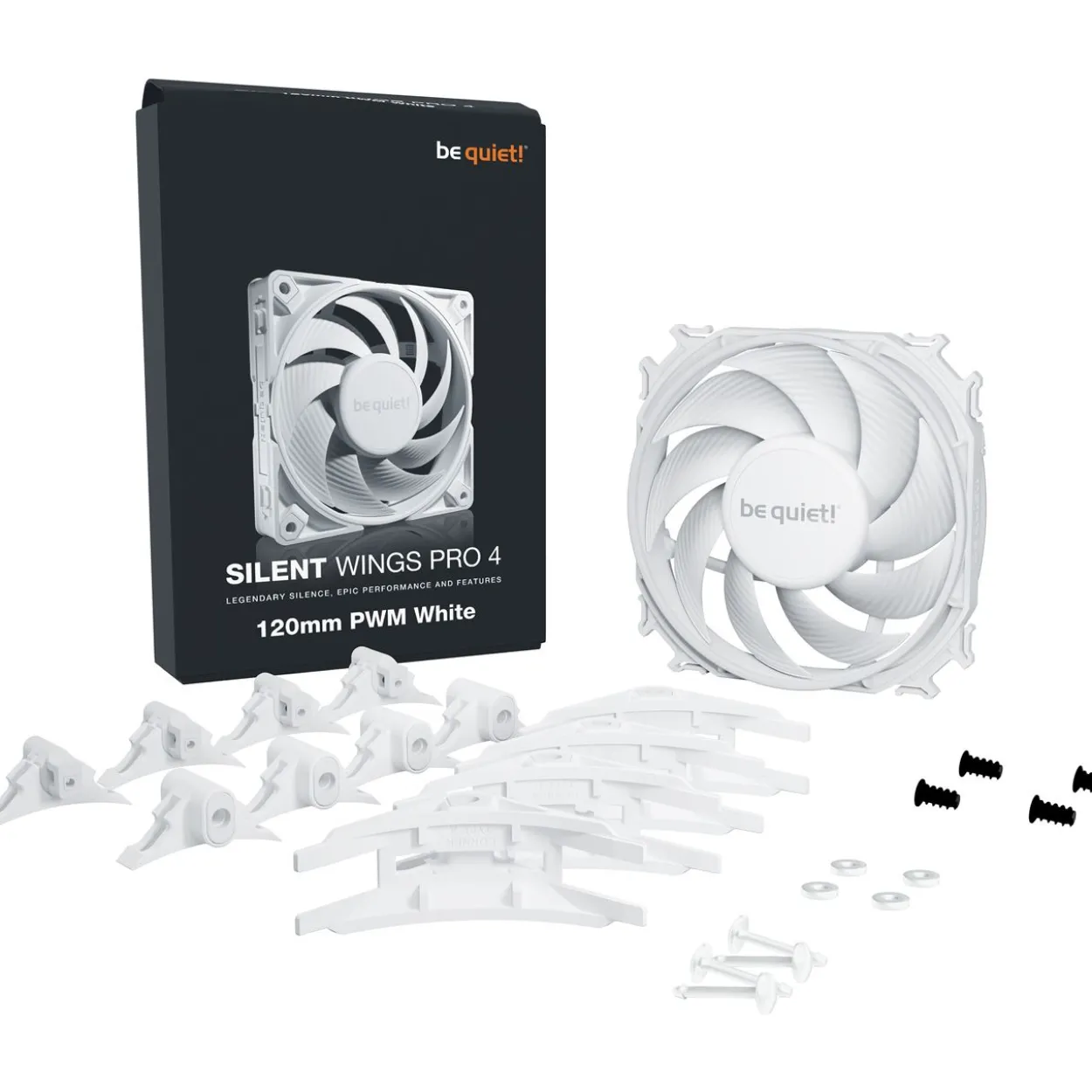 be quiet! Silent Wings Pro 4 PWM 120x120x25mm 3000 U/min 36.9 dB(A) weiß
