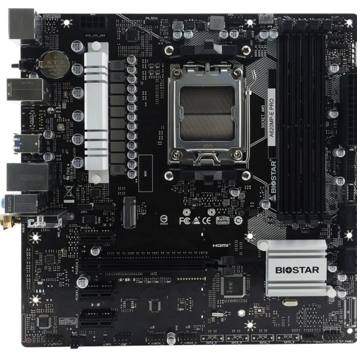 Biostar A620MP-E Pro AMD A620 So.AM5 DDR5 mATX Retail