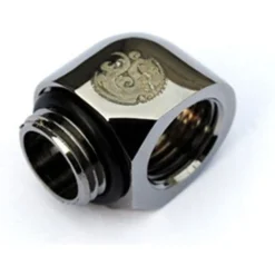 BitsPower Adapter 90 Grad G1/4 Zoll AG auf G1/4 Zoll IG - schwarz glänzend