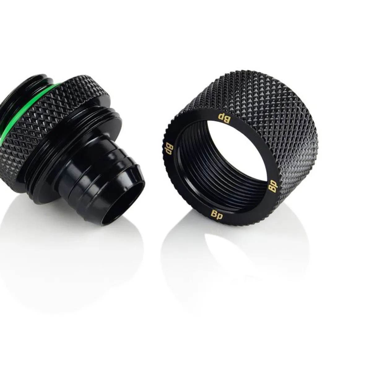 BitsPower Anschluss gerade G1/4 Zoll AG auf 16/10mm - schwarz matt