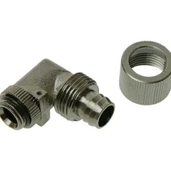 Bitspower Anschluss gewinkelt 1x Gewinde G1/4"/13/10mm schwarz