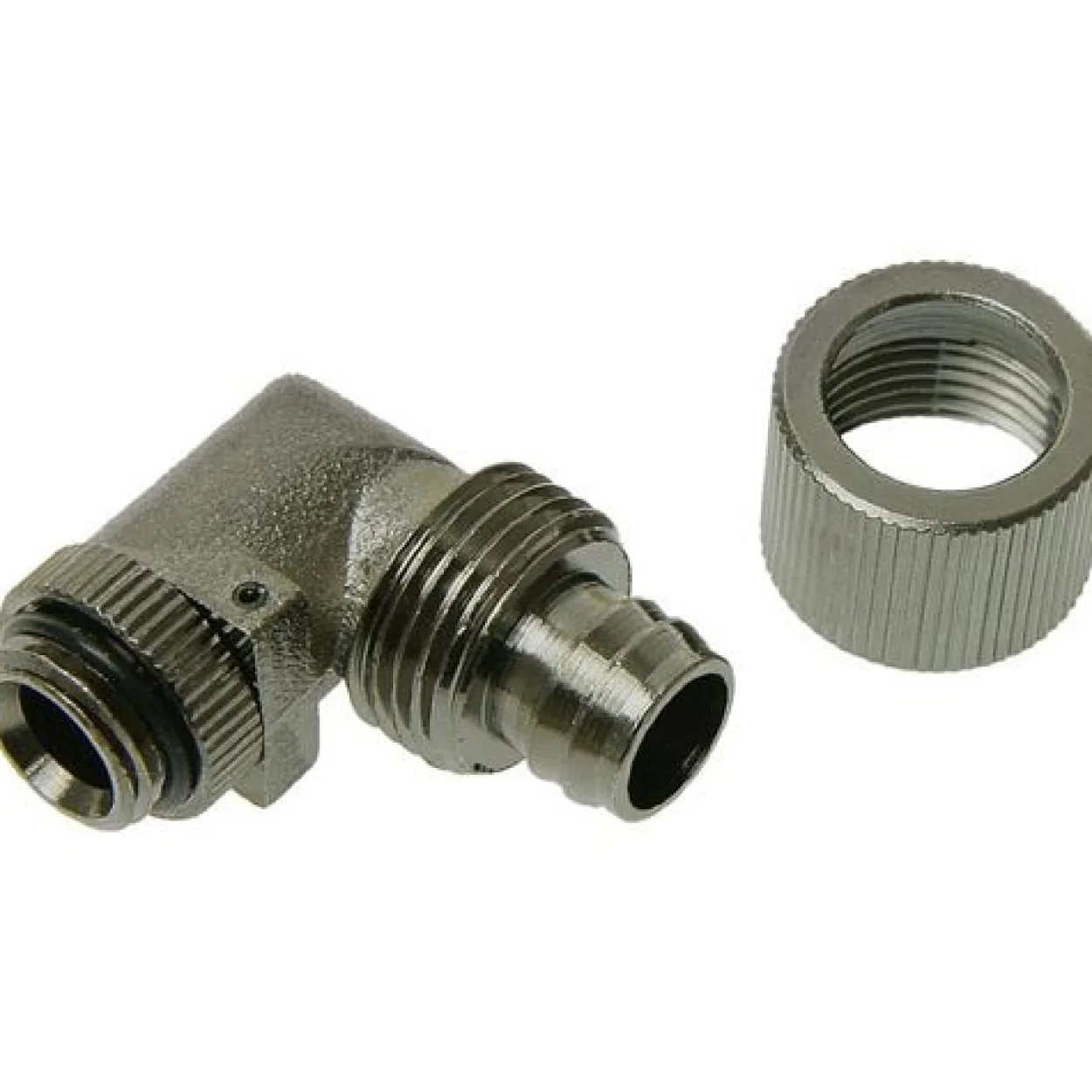 Bitspower Anschluss gewinkelt 1x Gewinde G1/4"/13/10mm schwarz