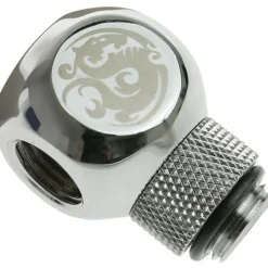 Bitspower TII Adapter 1/4 auf 3x IG 1/4 Zoll - drehbar, shiny silver