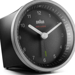 BRAUN Funkwecker BC 07 B-DCF schwarz Kunststoff, Ø 8,0 cm