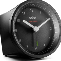 BRAUN Funkwecker BC 07 B-DCF schwarz Kunststoff, Ø 8,0 cm